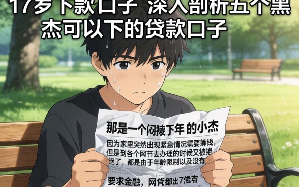 17岁下款的口子，深入剖析五个黑户可以下的贷款口子