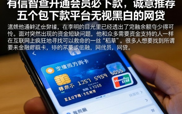 有信智查开通会员必下款,诚意推荐五个包下款平台无视黑白的网贷