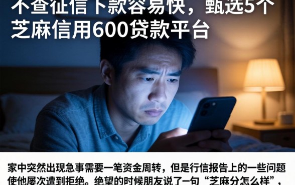 不查征信下款容易快，甄选5个芝麻信用600贷款平台