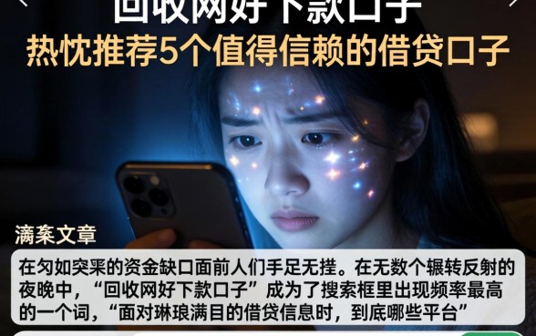 回收网好下款的口子，热忱推荐5个值得信赖的借贷口子