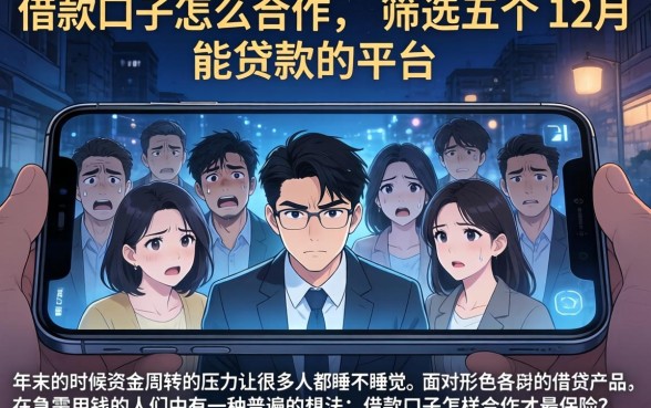 借款口子怎么合作,筛选五个12月能贷款的平台