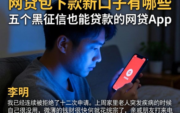 网贷包下款新口子有哪些，概括五个黑征信也能贷款的网贷app