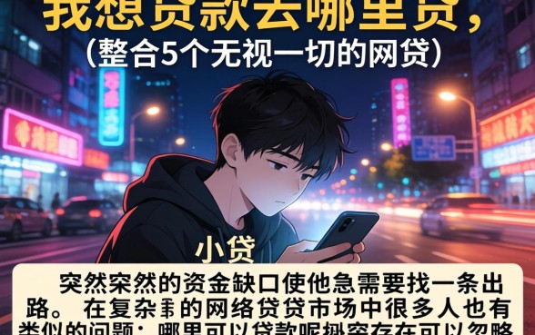 我想贷款去哪里贷，整合5个无视一切的网贷