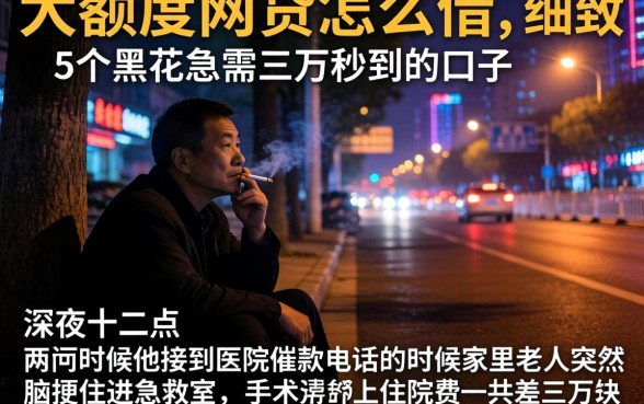 大额度网贷怎么借,细致阐述5个黑户急需三万秒到的的口子