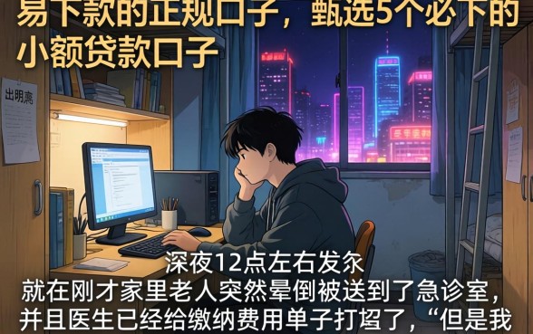 易下款的正规口子，甄选5个必下的小额贷款口子