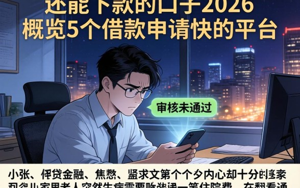 还能下款的口子2026,概览5个借款申请快的平台