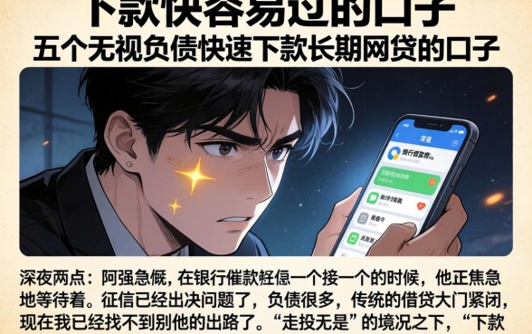 下款快容易过的口子，概括五个无视负债快速下款长期网贷的口子