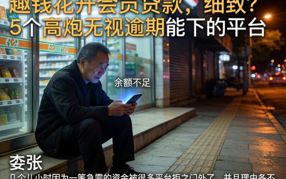 趣钱花开会员贷款,细致阐述5个高炮无视逾期能下的平台