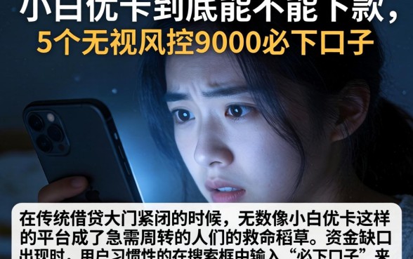 小白优卡到底能不能下款，概括5个无视风控5000必下口子