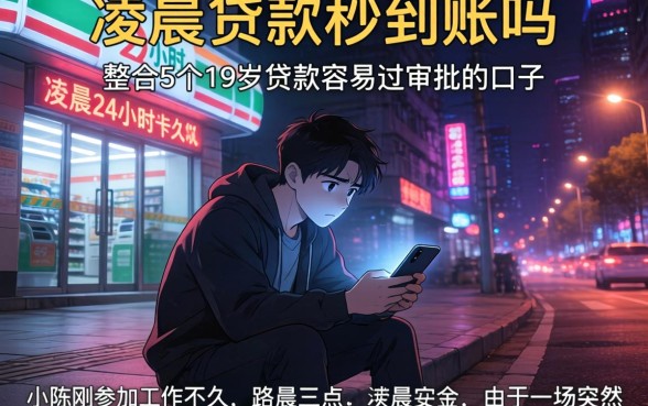 凌晨贷款秒到账吗，整合5个19岁贷款容易过审批的口子