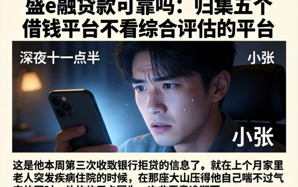 盛e融贷款可靠吗,归集五个借钱平台不看综合评估的平台