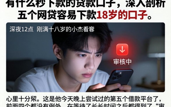 有什么秒下款的贷款口子，深入剖析五个网贷容易下款18岁的口子