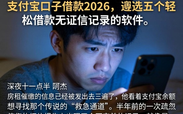 支付宝口子借款2026，遴选五个轻松借款无征信记录的软件