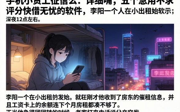 手机小贷上征信么,详尽说明五个急用不求评分快借无忧的软件