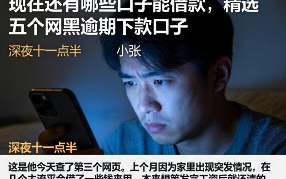 现在还有哪些口子能借款，精选五个网黑逾期下款口子