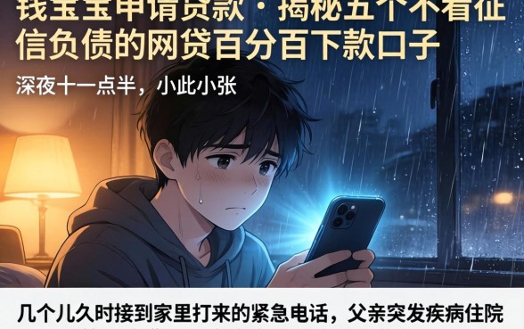 钱宝宝申请贷款，揭秘五个不看征信负债的网贷百分百下款口子