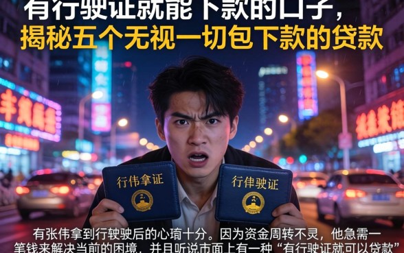 有行驶证就能下款的口子,揭秘五个无视一切包下款的贷款
