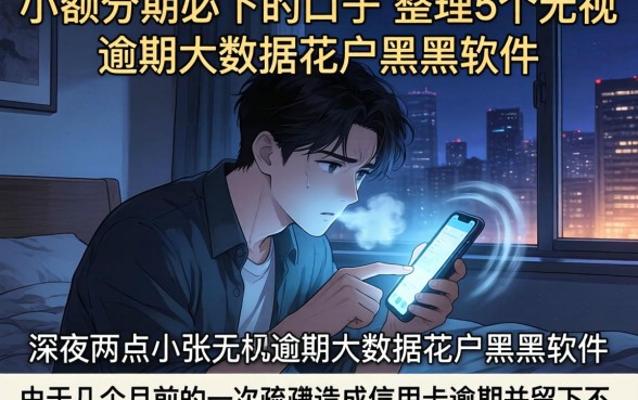 小额分期必下的口子，整理5个无视逾期大数据花户黑户软件