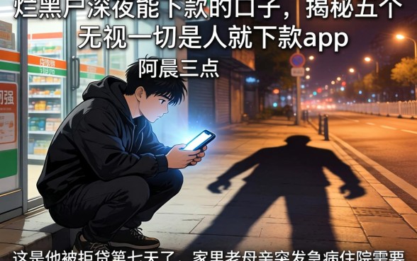 烂黑户深夜能下款的口子，揭秘五个无视一切是人就下款app