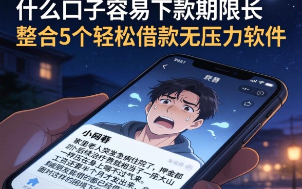 什么口子容易下款期限长，整合5个轻松借款无压力软件