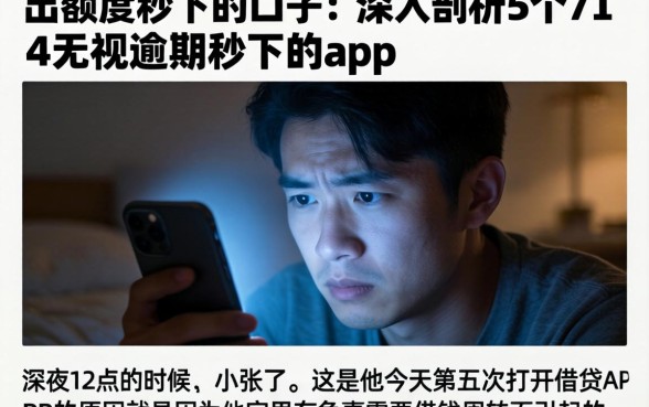 出额度秒下的口子，深入剖析5个714无视逾期秒下的app