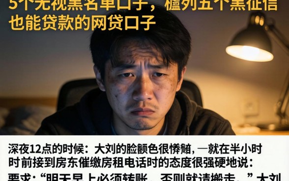5个无视黑名单口子,胪列五个黑征信也能贷款的网贷口子