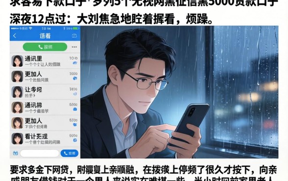 求容易下款的口子，罗列5个无视网黑征信黑5000贷款口子