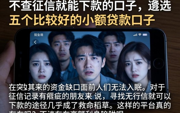 不查征信就能下款的口子,遴选五个比较好的小额贷款口子