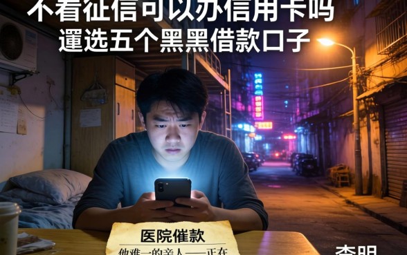 不看征信可以办信用卡吗，遴选五个黑户借款口子
