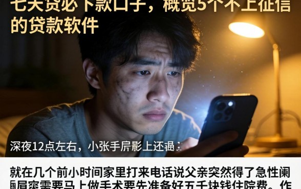 七天贷必下款口子，概览5个不上征信的贷款软件