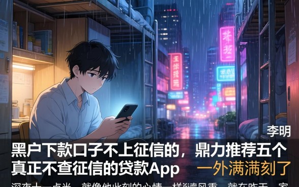 黑户下款口子不上征信的，鼎力推荐五个真正不查征信的贷款app