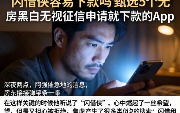 闪借侠容易下款吗，甄选5个无视黑白无视征信申请就下款的app