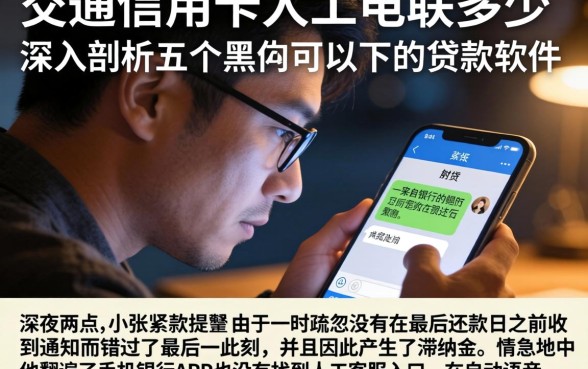交通信用卡人工电联多少,深入剖析五个黑户可以下的贷款软件
