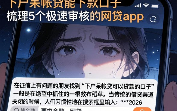 下户呆帐贷能下款的口子，梳理5个极速审核的网贷app