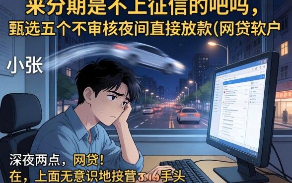 来分期是不上征信的吧吗，甄选五个不审核夜间直接放款的网贷软件