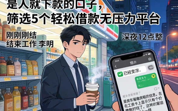 是人就下款的口子，筛选5个轻松借款无压力平台