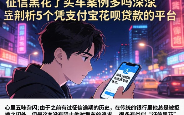 征信黑花了买车案例多吗，深入剖析5个凭支付宝花呗贷款的平台