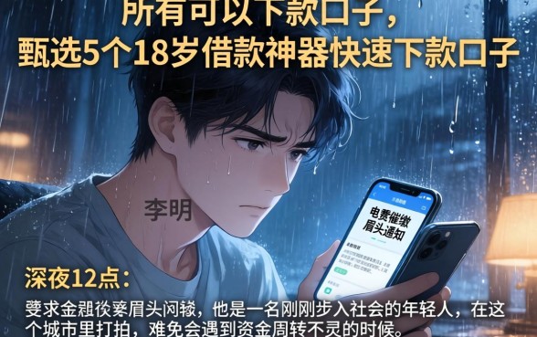 所有可以下款的口子,甄选5个18岁借款神器快速下款口子