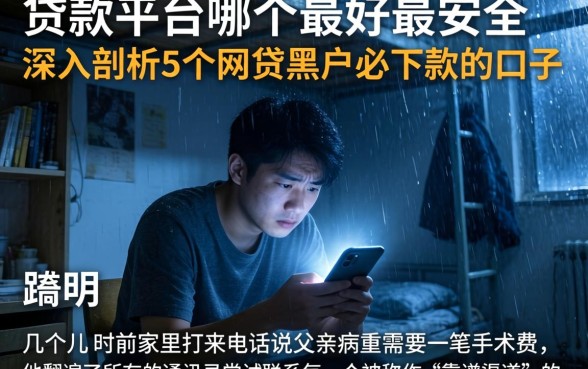 贷款平台哪个最好最安全，深入剖析5个网贷黑户必下款的口子