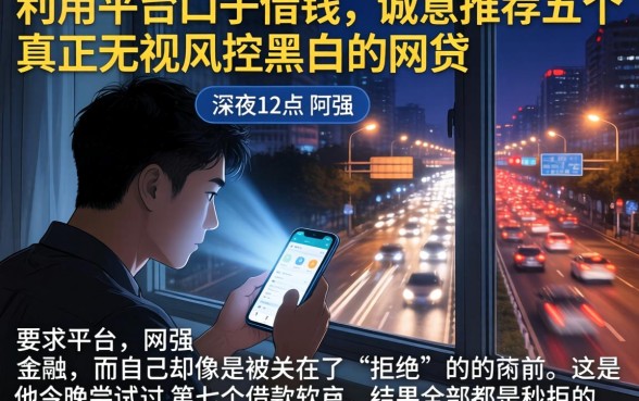 利用平台口子借钱,诚意推荐五个真正无视风控黑白的网贷