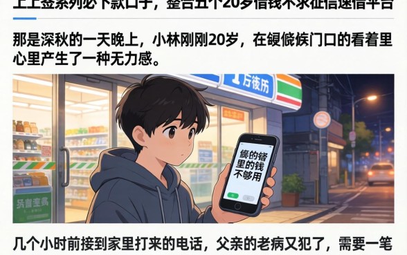 上上签系列必下款的口子，整合五个20岁借钱不求征信速借平台