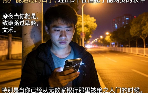 黑户能通过的口子，理出5个征信花了能网贷的软件