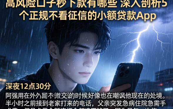 高风险口子秒下款有哪些，深入剖析5个正规不看征信的小额贷款app