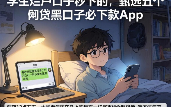 学生烂户口子秒下的,甄选五个网贷黑口子必下款app