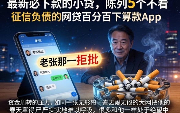 最新必下款的小贷，陈列5个不看征信负债的网贷百分百下款app