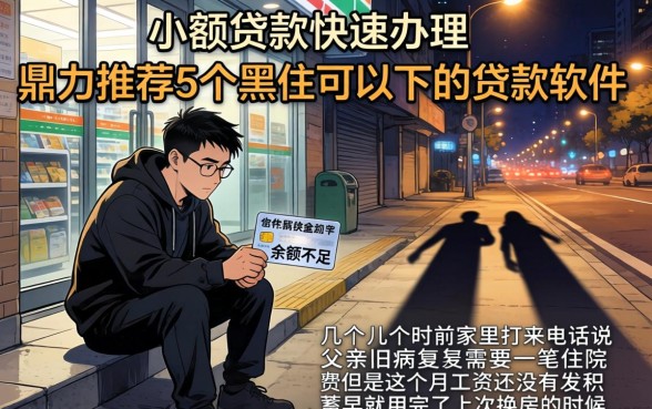 小额贷款快速办理，鼎力推荐5个黑户可以下的贷款软件