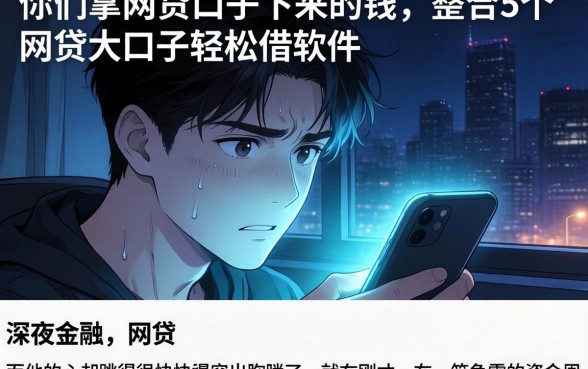 你们拿网贷口子下来的钱，整合5个网贷大口子轻松借软件