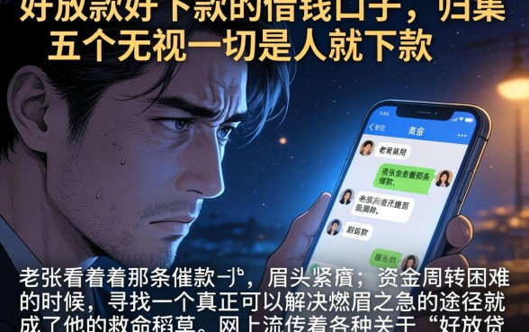 好放款好下款的借钱口子，归集五个无视一切是人就下款