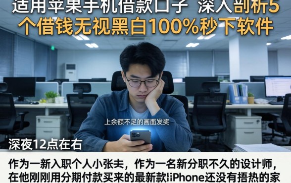 适合苹果手机的借款口子，深入剖析5个借钱无视黑白100%秒下软件