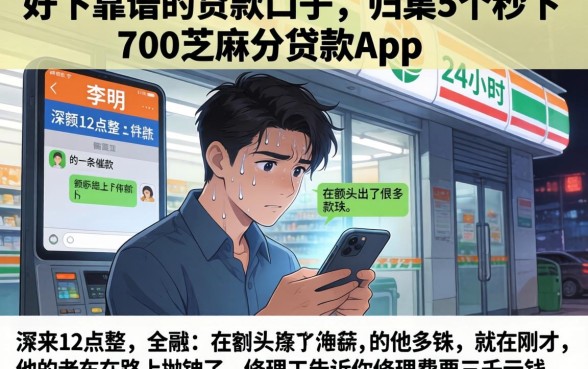 好下靠谱的贷款口子,归集5个秒下700芝麻分贷款app